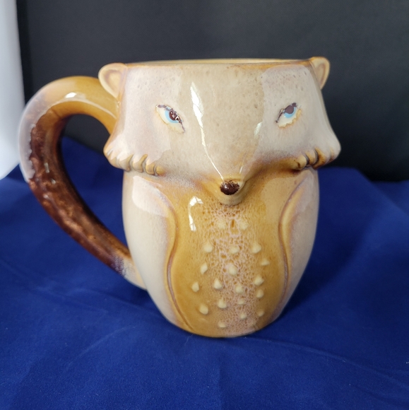 Gibson Fox Blue Eyes Large 18oz. Stoneware PotteryMug/Cup Unisex - Picture 1 of 8